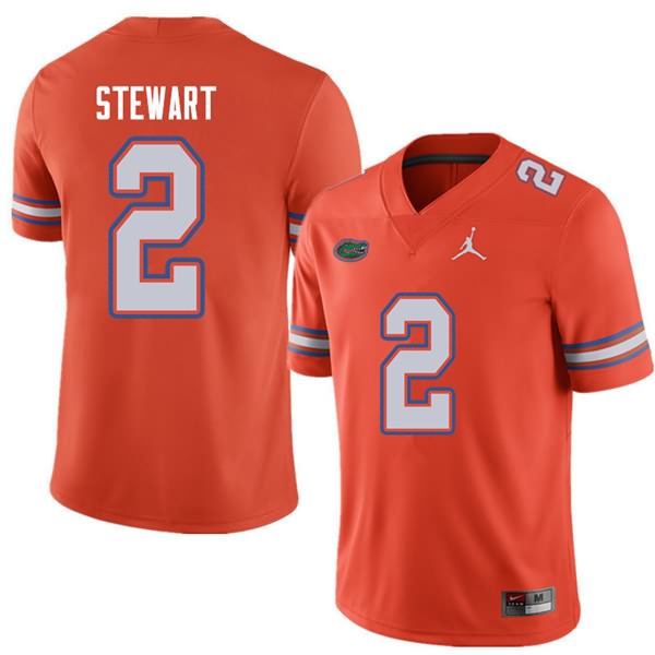 NCAA Florida Gators Brad Stewart Men's #2 Jordan Brand Orange Stitched Authentic College Football Jersey QYU6064UJ